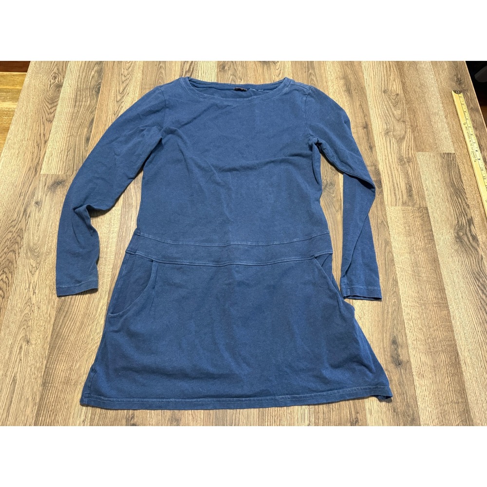Merrell Tunic Dress Womens Large Blue Ladies Long Sleeve Pocket Casual Excellent